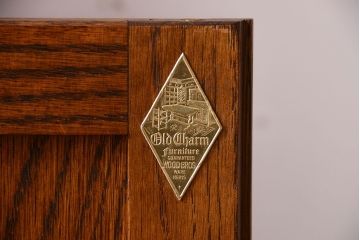 ヴィンテージ家具　イギリスビンテージ　Old Charm(オールドチャーム)　シェルフキャビネット(収納棚・本棚)