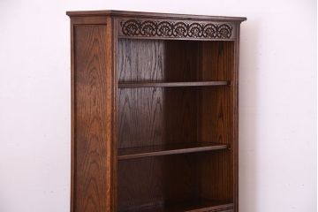 ヴィンテージ家具　イギリスビンテージ　Old Charm(オールドチャーム)　シェルフキャビネット(収納棚・本棚)