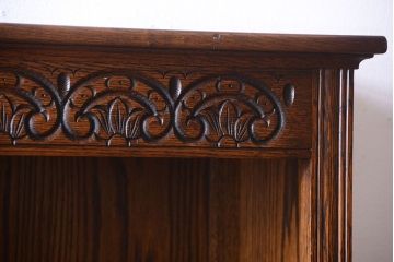 ヴィンテージ家具　イギリスビンテージ　Old Charm(オールドチャーム)　シェルフキャビネット(収納棚・本棚)