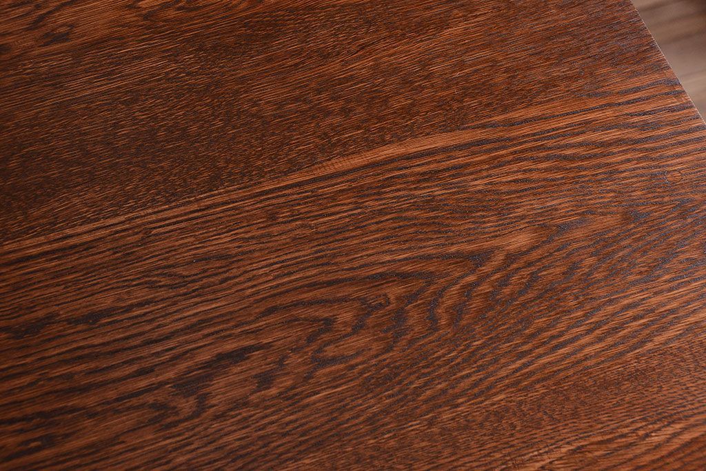 アンティーク家具　アンティーク　モールガラス入り!つや消しブラックペイントのカウンター収納棚(戸棚)