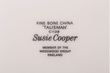 イギリスビンテージ　Susie Cooper(スージークーパー)　TALISMAN(タリスマン)　カップ&ソーサー3客セット(1)(洋食器)