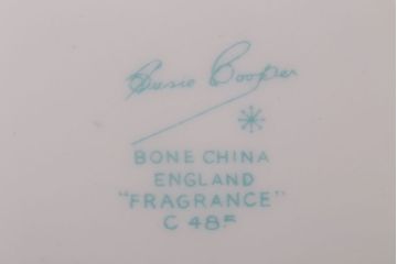 イギリスビンテージ　Susie Cooper(スージークーパー)　FRAGRANCE(フレグランス)　トリオ2客セット(洋食器)
