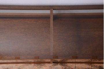 アンティーク家具　和製アンティーク　古い木のシンプルな卓上ローガラスケース(ショーケース)