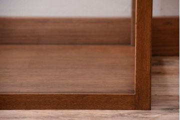 アンティーク家具　和製アンティーク　古い木のシンプルな卓上ローガラスケース(ショーケース)