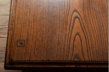 アンティーク家具　大正ロマン　象嵌入り!前板に黒柿を使用した文机