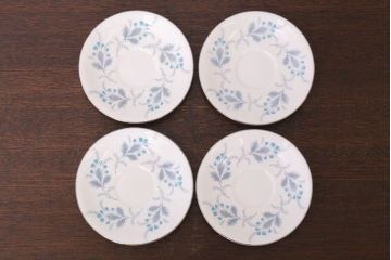イギリスビンテージ　AYNSLEY(エインズレイ)　Las Palmas(ラス・パルマス)　トリオ4客セット(洋食器)(1)