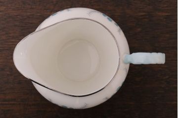 イギリスビンテージ　AYNSLEY(エインズレイ)　Las Palmas(ラス・パルマス) ミルク・シュガー3点セット(洋食器)