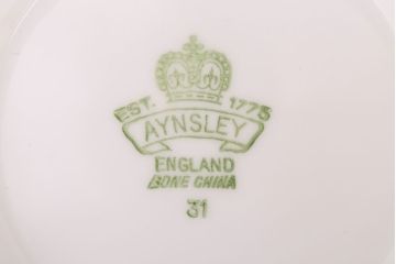 イギリスビンテージ　AYNSLEY(エインズレイ)　Las Palmas(ラス・パルマス) ミルク・シュガー3点セット(洋食器)