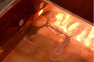 中古　欅材の囲炉裏テーブル(ダイニングテーブル)