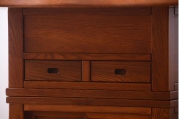 中古　欅材の囲炉裏テーブル(ダイニングテーブル)