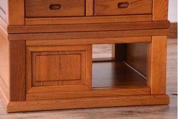 中古　欅材の囲炉裏テーブル(ダイニングテーブル)