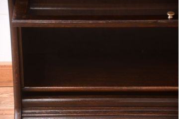 アンティーク家具　イギリスアンティーク　オーク材のスタッキングブックケース(本箱)