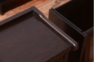 アンティーク家具　イギリスアンティーク　オーク材のスタッキングブックケース(本箱)