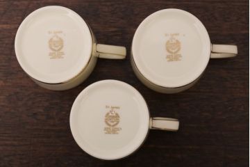 イギリスビンテージ　minton(ミントン) ST James(セントジェームズ)　トリオ3客セット(洋食器)(1)