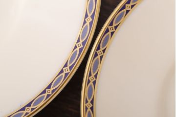 イギリスビンテージ　minton(ミントン) ST James(セントジェームズ)　トリオ3客セット(洋食器)(1)