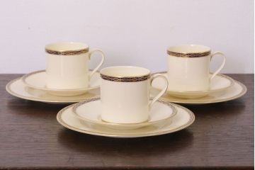 イギリスビンテージ　minton(ミントン) ST James(セントジェームズ)　トリオ3客セット(洋食器)(2)