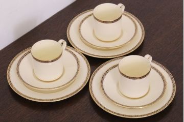 イギリスビンテージ　minton(ミントン) ST James(セントジェームズ)　トリオ3客セット(洋食器)(2)