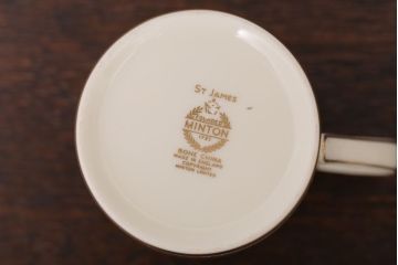 イギリスビンテージ　minton(ミントン) ST James(セントジェームズ)　トリオ3客セット(洋食器)(2)