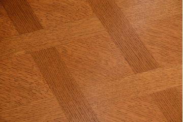 ヴィンテージ家具　フランスビンテージ　パーケット天板　オーク材　猫脚のダイニングテーブル(エクステンションテーブル)