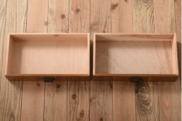 レトロ家具　昭和レトロ　天板栗材!古い木のシンプルな平机(デスク・作業台)