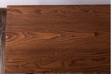 レトロ家具　昭和レトロ　天板栗材!古い木のシンプルな平机(デスク・作業台)