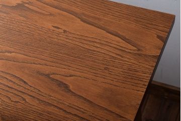 レトロ家具　昭和レトロ　天板栗材!古い木のシンプルな平机(デスク・作業台)
