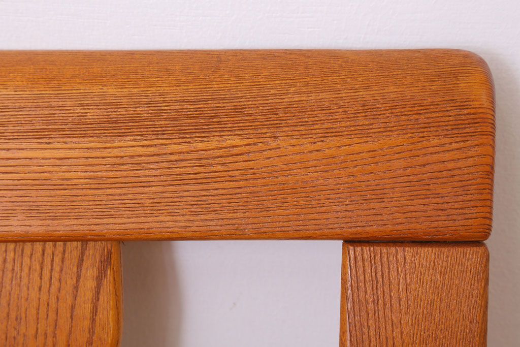 中古　欅の回転椅子(回転イス)(1)