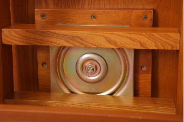 中古　欅の回転椅子(回転イス)(1)