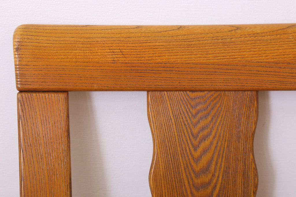 中古　欅の回転椅子(回転イス)(2)