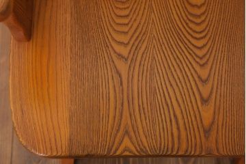 中古　欅の回転椅子(回転イス)(2)