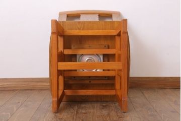 中古　欅の回転椅子(回転イス)(2)