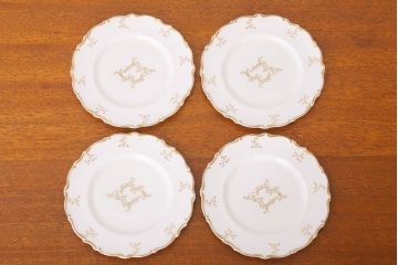 イギリスビンテージ　 ROYAL DOULTON(ロイヤルドルトン)　monteigne　デザートプレート4枚セット(洋食器)(1)