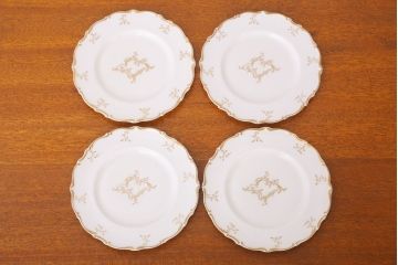 イギリスビンテージ　 ROYAL DOULTON(ロイヤルドルトン)　monteigne　デザートプレート4枚セット(洋食器)(2)