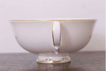 イギリスビンテージ　 ROYAL DOULTON(ロイヤルドルトン)　monteigne　スープカップトリオ3客セット(洋食器)