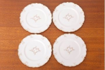 イギリスビンテージ　 ROYAL DOULTON(ロイヤルドルトン)　monteigne　プレート4枚セット(洋食器)(2)