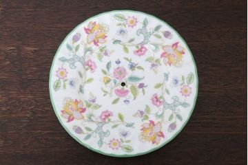 アンティーク雑貨　イギリスMINTON(ミントン)　Haddon Hall(ハドンホール)　3段ケーキスタンド