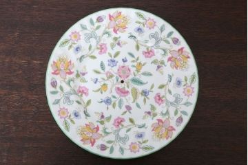 アンティーク雑貨　イギリスMINTON(ミントン)　Haddon Hall(ハドンホール)　3段ケーキスタンド