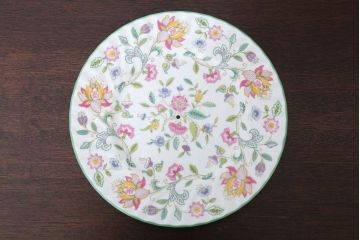 アンティーク雑貨　イギリスMINTON(ミントン)　Haddon Hall(ハドンホール)　3段ケーキスタンド