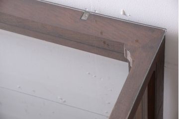 アンティーク家具　和製アンティーク　上品な古い木のガラスケース(ショーケース)