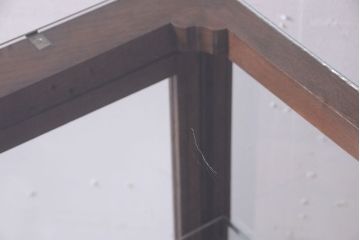 アンティーク家具　和製アンティーク　上品な古い木のガラスケース(ショーケース)