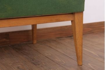 アンティーク家具 和製アンティーク オリジナル座面のナラ材アームチェア(1)