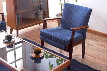 ヴィンテージ家具　イギリスビンテージ　Parker Knoll(パーカーノール)　おしゃれなアームチェア(1)