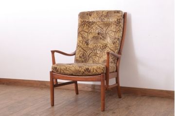 ヴィンテージ家具　イギリスビンテージ　Parker Knoll(パーカーノール)　おしゃれなアームチェア(3)