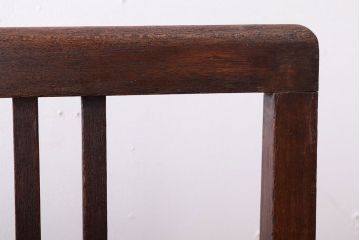 アンティーク家具　古い木のシンプルなアンティークチェア(椅子)