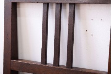 アンティーク家具　古い木のシンプルなアンティークチェア(椅子)