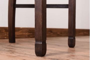 アンティーク家具　古い木のシンプルなアンティークチェア(椅子)