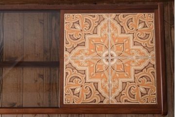 ヴィンテージ家具　G-PLAN　北欧ビンテージ　タイル&ガラストップ　チーク材のコーヒーテーブル