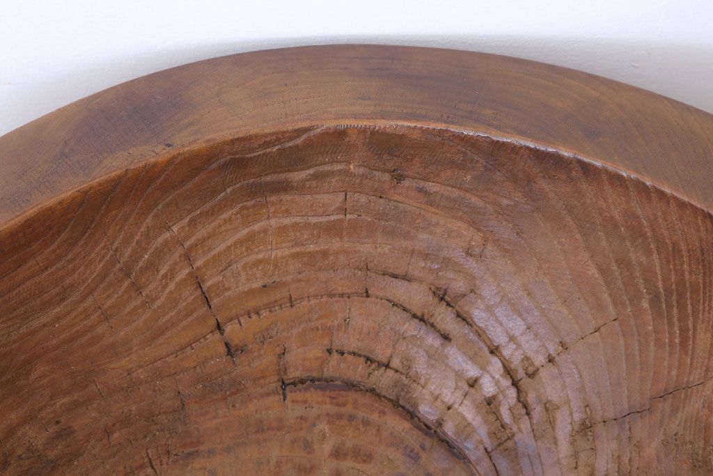 リメイク品　古い臼(うす)のアンティークチェア(椅子)(1)