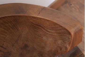 リメイク品　古い臼(うす)のアンティークチェア(椅子)(1)