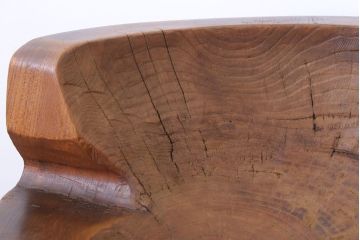 リメイク品　古い臼(うす)のアンティークチェア(椅子)(1)